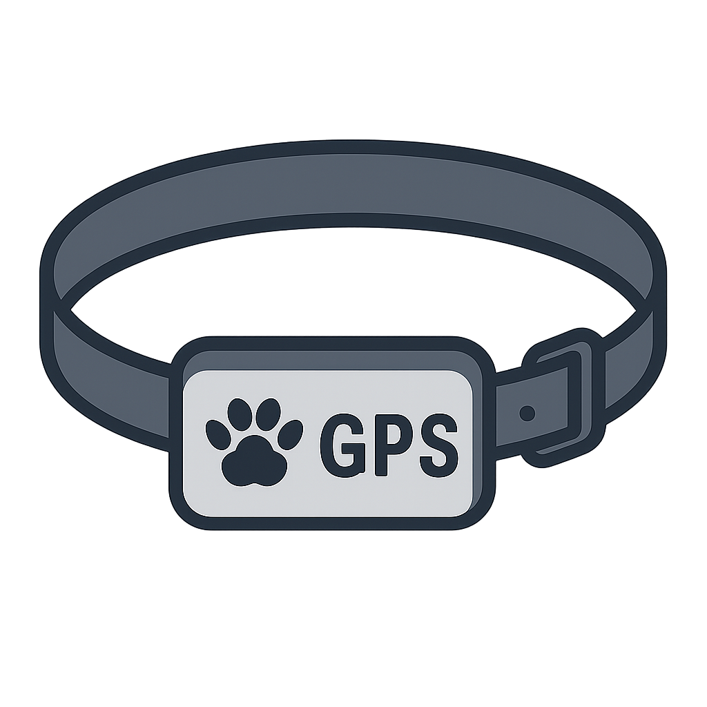 犬用GPS首輪のフリーイラストです