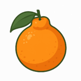 デコポンのイラストです（背景透過PNG）