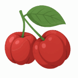 アセロラのイラストです（背景透過PNG）