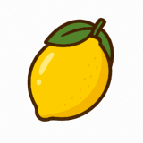 レモンのイラストです（背景透過PNG）