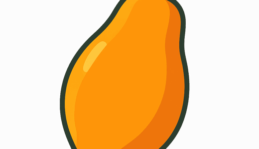 パパイヤのイラスト