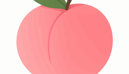 桃のイラスト