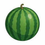スイカのイラストです（背景透過png）