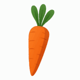 にんじんのイラストです（背景透過png）