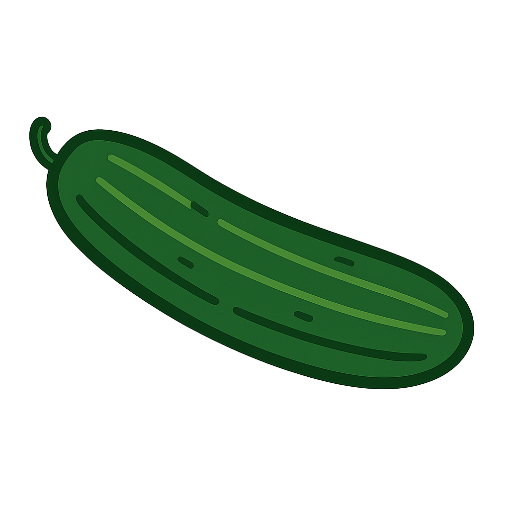 きゅうりのイラストです（背景透過png）